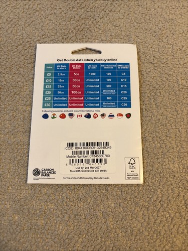 Lebara sim card luxe - lebara,
