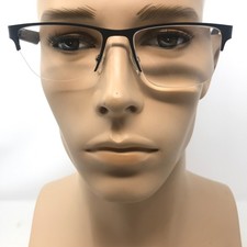 Quicksilver QS 57 Glasses Frames Black Half Rim Eyeglasses Spectacles Frame Only