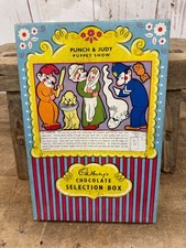RARE Vintage Cadburys Chocolate Selection w Punch & Judy Puppet Theatre Box
