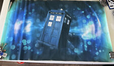 LARGE TARDIS IN SPACE fabric PRINT