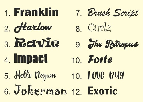 Boat name decals - name,