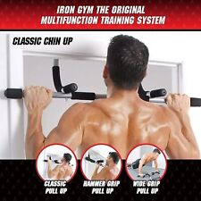 Home Upper Body Workout Adjustable Pull Up Bar- Chin up Doorway Exercise Bar Gym