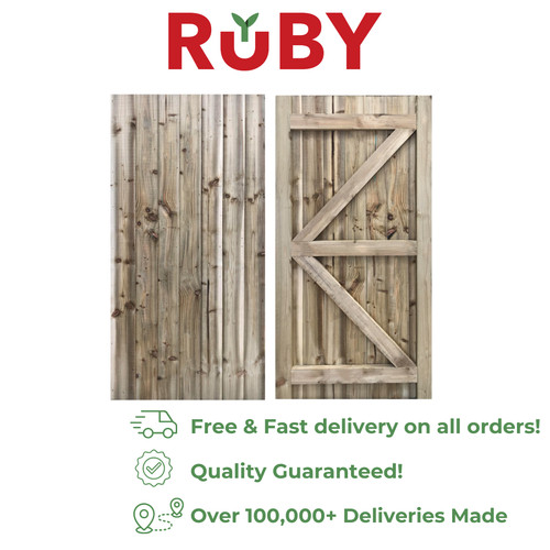 Wooden garden gate - garden,