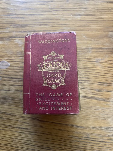 Waddingtons lexicon card - lexicon,