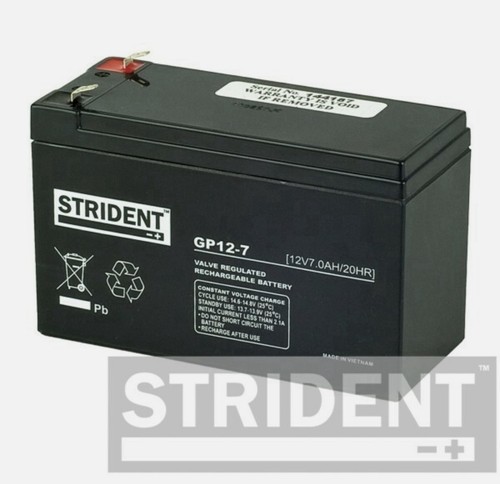 Strident 7ah 12v batteries - strident,