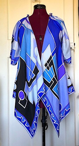Emilio pucci silk blue - blue, s