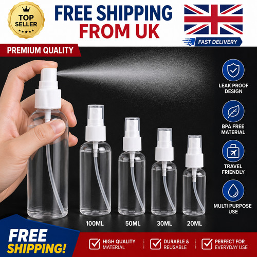 Mini plastic spray bottle fine - spray,