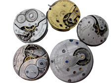 Five Antique Pocket Watch