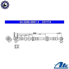 BRAKE HOSE 24.5286-0601.3 FOR