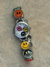 Smiley Face Silver Girls Watch
