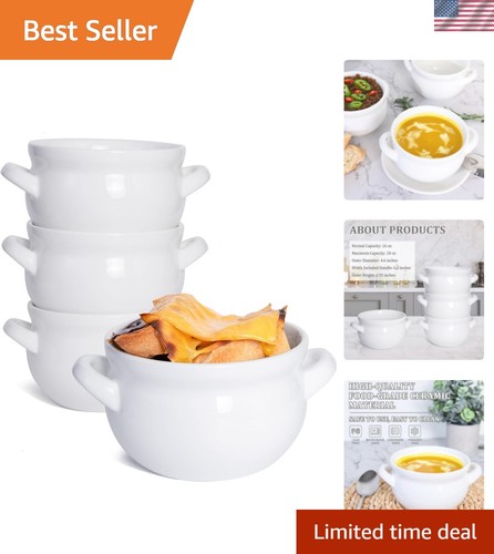 Soup bowls with handles - bowls, oz