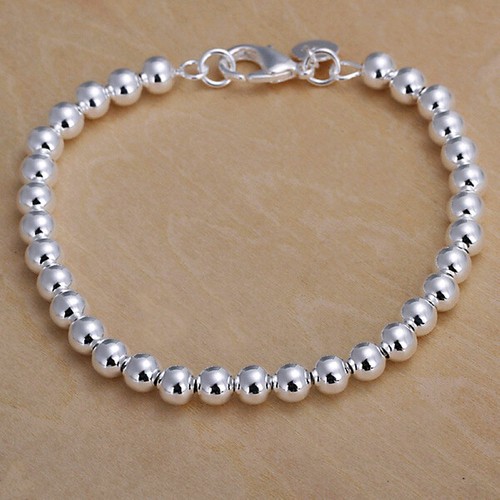 925 silver 6mm smooth beads - 6mm,