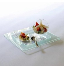 Glass Effect Canape Plate
