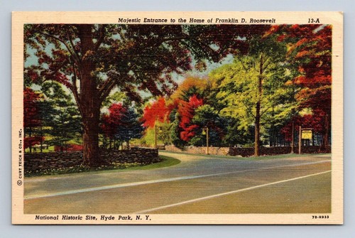 Postcard entrance home - postcard,
