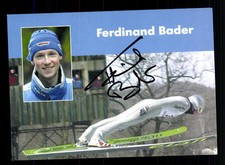 Ferdinand Bader autograph card