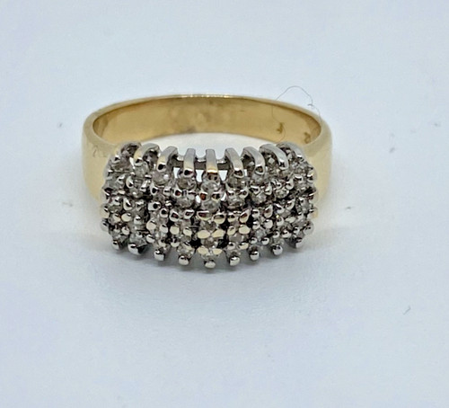 18ct yellow gold - , diamond