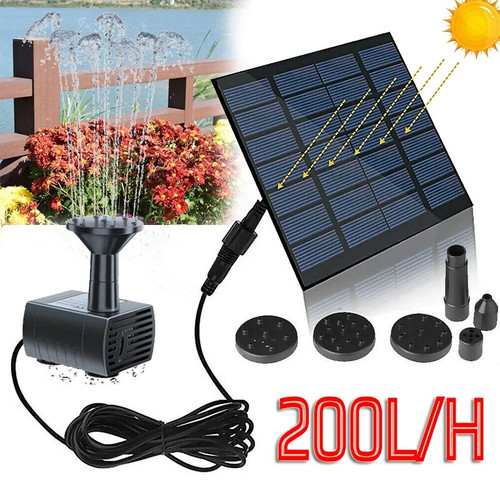 Solar panel powered - solar, water