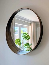 IKEA Stockholm Wall Mirror Round, Walnut Veneer, 80cm
