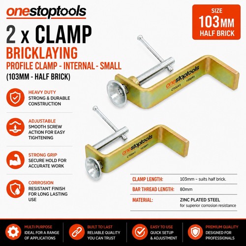 Bricklaying profile clamp - x,