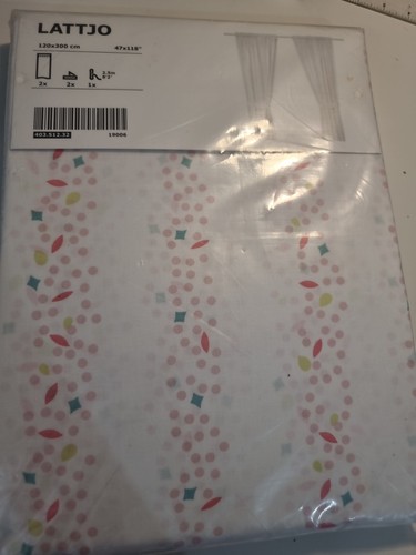 Ikea lattjo curtains - curtains, pink