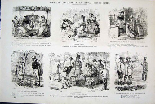 Original old vintage print - original,