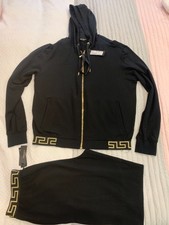 Versace Black zip up hoodie