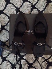 NEVER WORN KOOPLES SLING BACK SHOES WITH ANKLE LONG  TIE BUCKLE STRAPS. Size 40