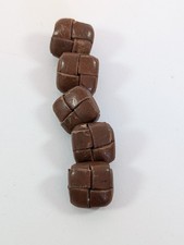 Vintage Leather Buttons Set Of