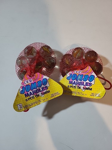Vintage marbles jumbo - vintage, x2
