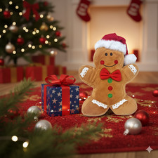 Cute Gingerbread Man Plush Toy