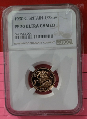 1990 proof half sovereign - 1990,