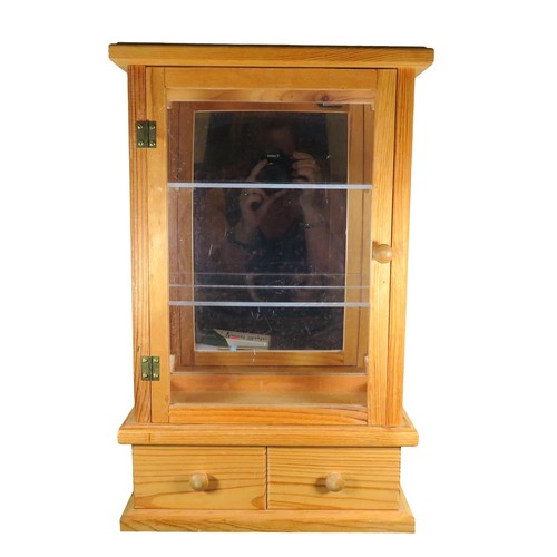 Pine wooden display cabinet - wooden,