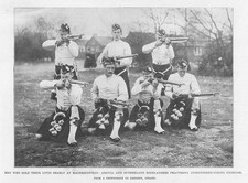 BOER WAR Argyll & Sutherland Highlanders Lost at Magersfontein - Old Print 1899