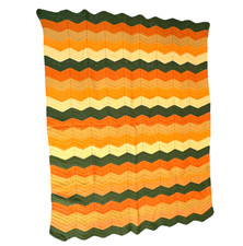 Vintage Afghan Chevron Large
