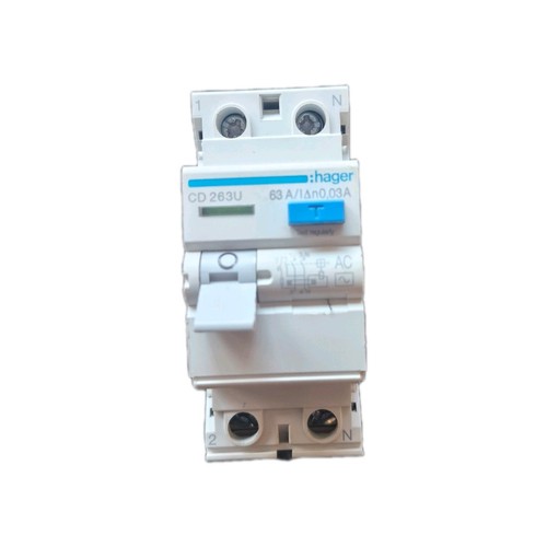 Hager 63a 30ma double pole - hager,