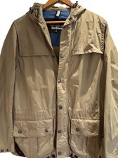 Barbour Beige Hooded Jacket M