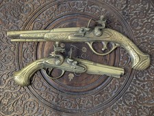 Vintage Brass Flintlock Pistol