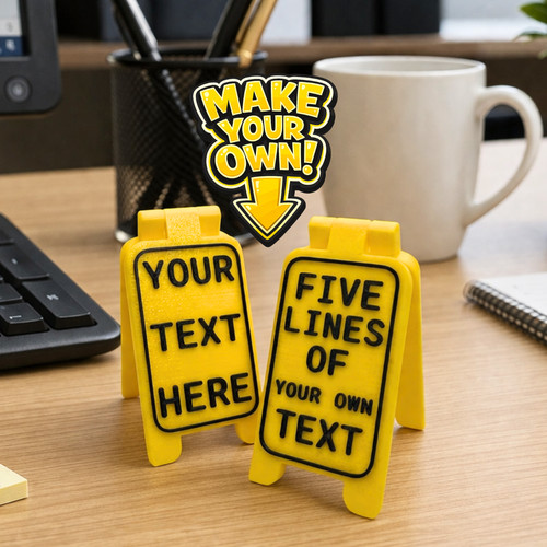 Mini signs wet floor - mini, a