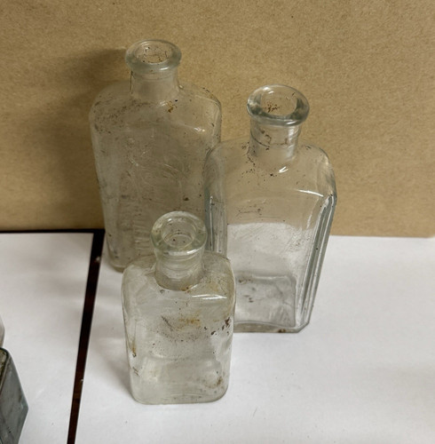 Lot vintage clear glass - of,