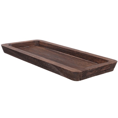 Narrow wooden platter rustic - wooden,