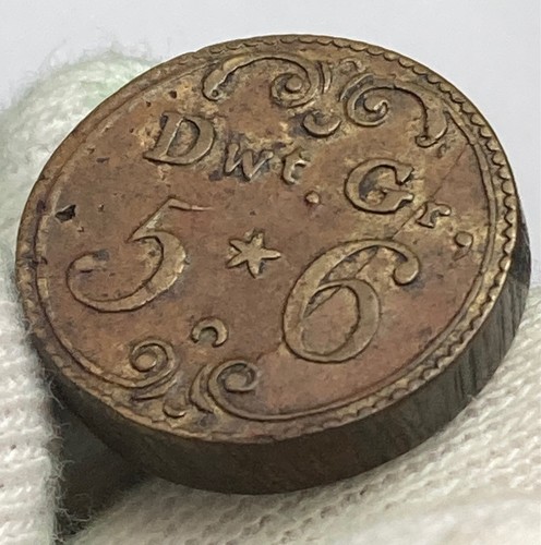 George iii brass one guinea - brass,