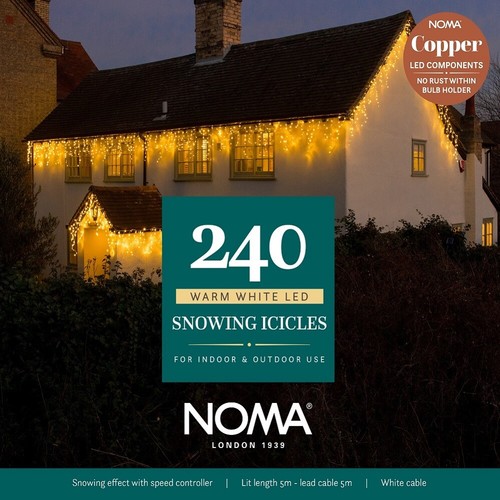 240 warm white led snowing - warm,
