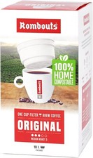 100 x Rombouts Original One Cup Filters Filter Coffee 10 x 10 = 100 Filters serv