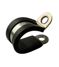 Rubber lined clips cable - lined,