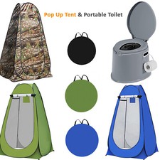 6L LARGE PORTABLE TOILET POTTY LOO CARAVAN PICNIC INSTANT POP UP CAMPING TENT