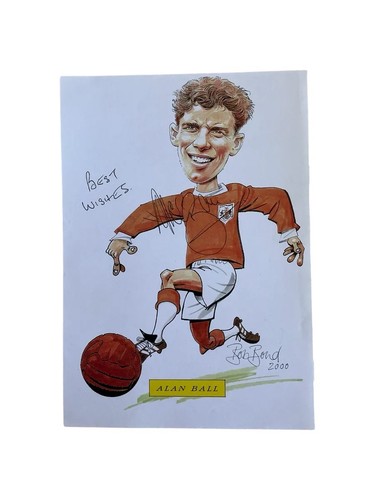 Alan ball autograph blackpool - alan,