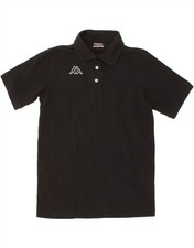 KAPPA Mens Polo Shirt Small Black Cotton CB92