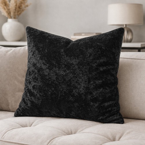 Crushed velvet cushion covers - cushion,
