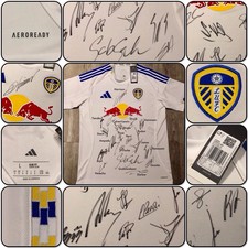Leeds United 2025/2026 Premier League Squad Signed Shirt w/ COA