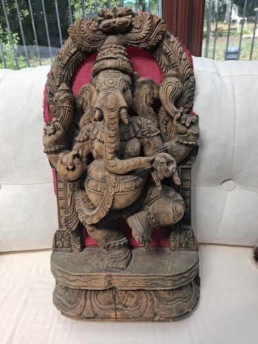 Vintage lord ganesh carved - vintage,